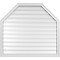 Ekena Millwork Octagonal Top Surface Mount PVC Gable Vent w/ 2"W x 1-1/2"P Brickmould Frame, 42"W x 38"H GVPOT42X3802SF - alternate 1